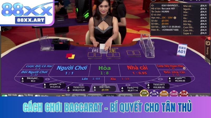 Cách chơi Baccarat