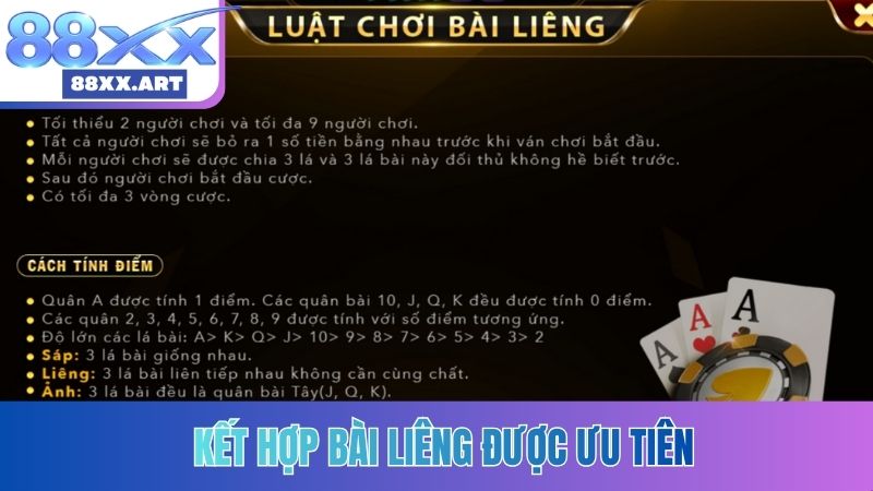 Kết hợp bài Liêng được ưu tiên
